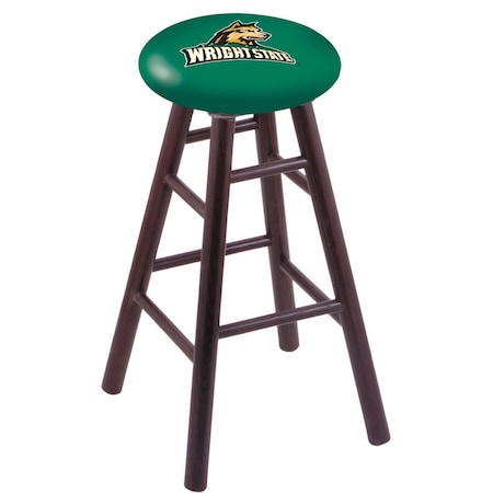 Holland Bar Stool Co Oak Bar Stool, Dark Cherry Finish, Wright State Seat RC30OSDC